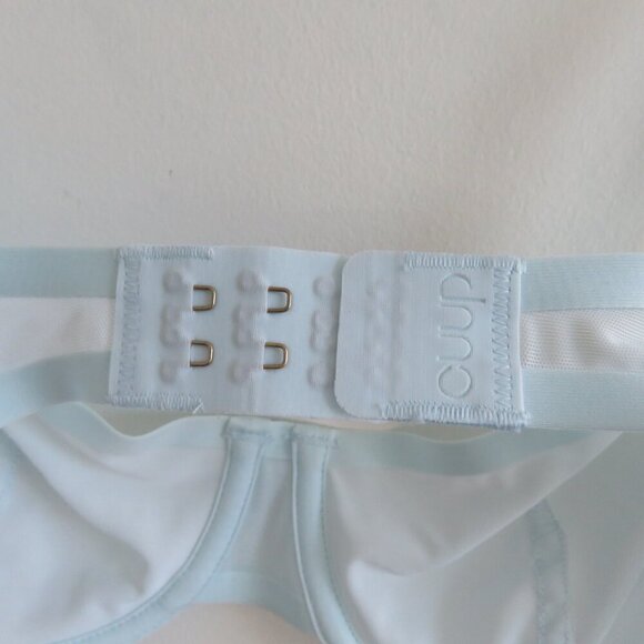 CUUP The Balconette Mesh Underwire Bra in Halo Light Pastel Blue - Size 32B - Picture 12 of 13